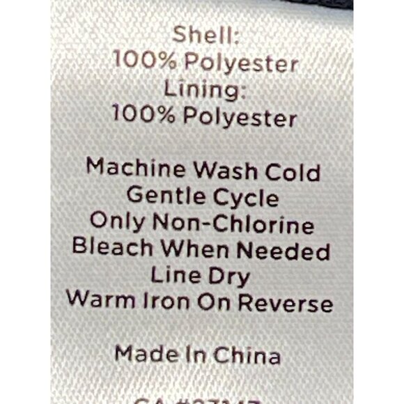 Talbots Women’s Size 8 A-Line Pleated Chiffon Lined Skirt Navy Cream Polyester - Picture 4 of 5